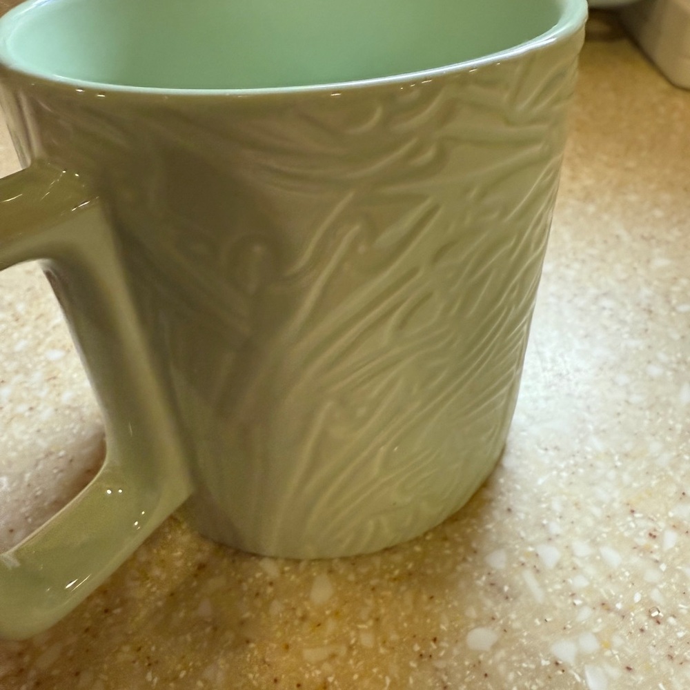 Starbucks Green Ceramic Mug with Swirling Design - Picture 2 of 7
